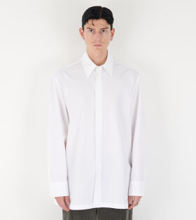 Heavy Organic Poplin Shirt White