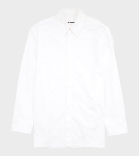 Heavy Organic Poplin Shirt White