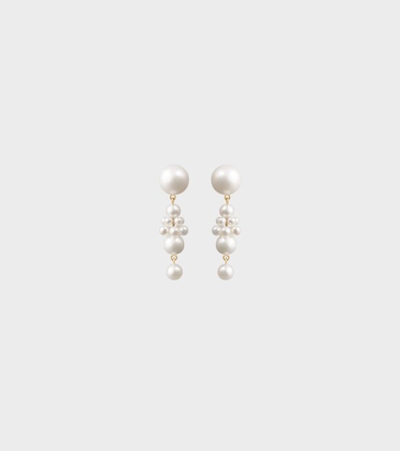 Sophie Bille Brahe - Petite Tulipe Earrings Freshwater Pearls