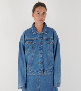 Inger Denim Jacket Washed Mid Blue