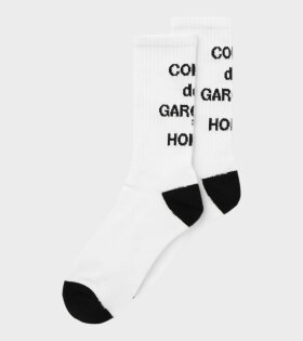 Comme des Garcons Homme - Logo Socks White