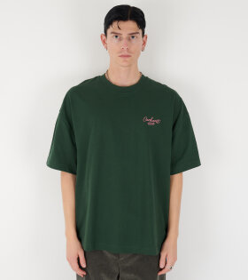 S/S Signature Script T-shirt Sycamore Tree/Dusty Rose