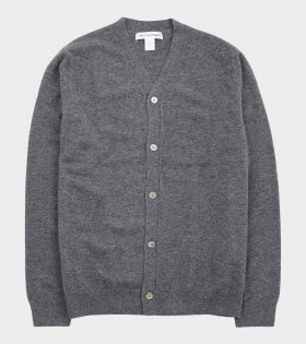 V-neck Wool Cardigan Grey