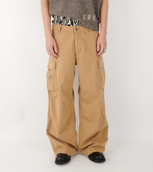 ERL - Classic Unisex Cargo Pants Dark Tan