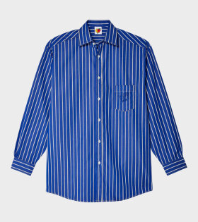 Striped Button Down Shirt Blue Stripe