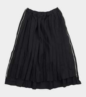 Unisex Zip Skirt Black