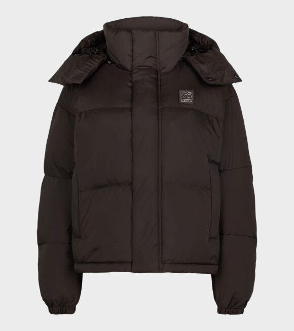 66 North - Dyngja Down Cropped Jacket Licorice