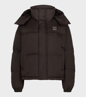 Dyngja Down Cropped Jacket Licorice