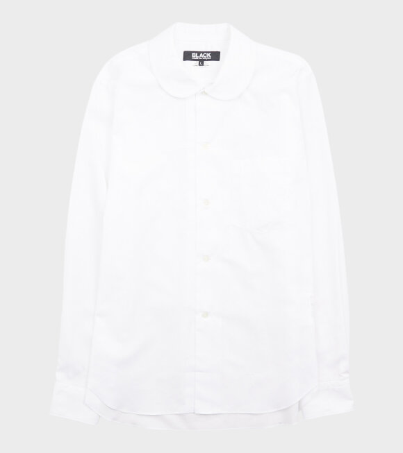 Comme des Garcons Black - Unisex Round Collar Shirt White