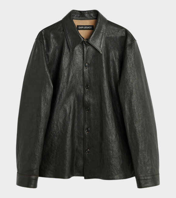 Our Legacy - Welding Shirt Worn Brown Lambskin