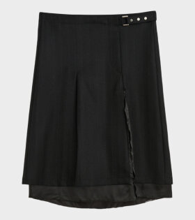 Claps Skirt Maitre D Black Wool