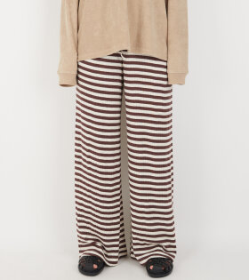 Nova Pants Striped Brown/Ecru 