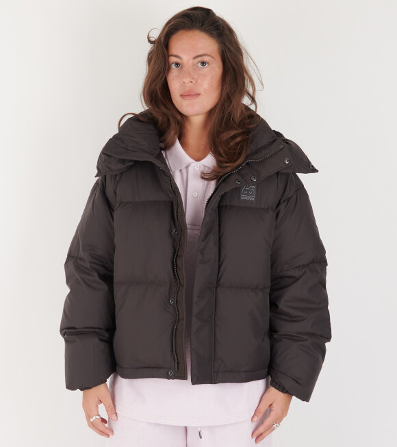 66 North - Dyngja Down Cropped Jacket Licorice