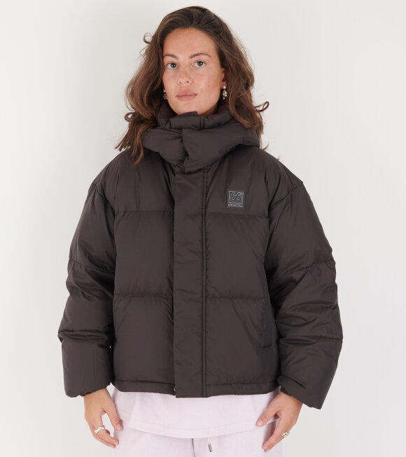 66 North - Dyngja Down Cropped Jacket Licorice