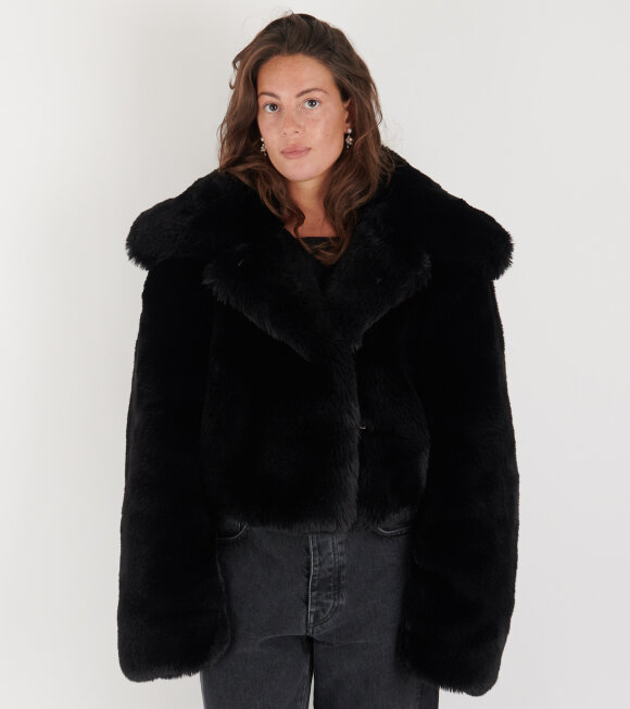 Acne Studios - Faux Fur Jacket Black