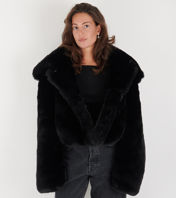 Acne Studios - Faux Fur Jacket Black