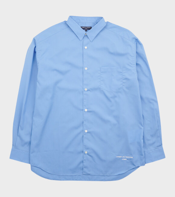 Comme des Garcons Homme - Embroidery Logo Shirt Blue