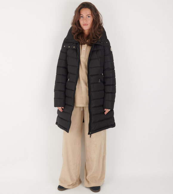 Moncler - Flammette Long Down Coat Black