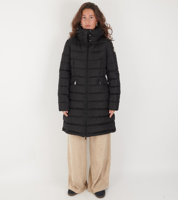 Moncler - Flammette Long Down Coat Black