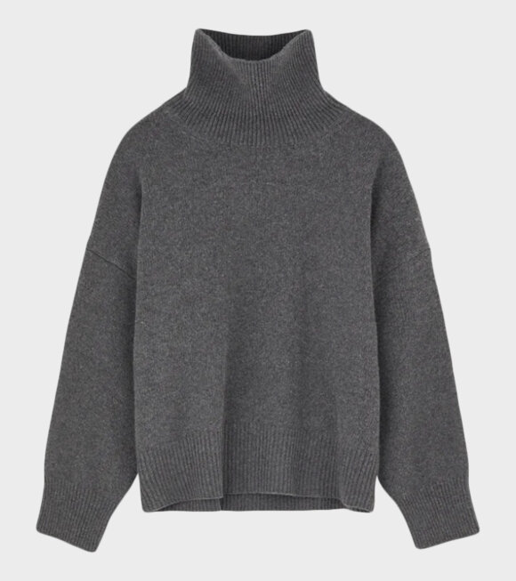 Skall Studio - Silene T-neck Graphite Melange