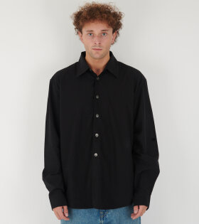 Beyond Shirt Black Liquid Poplin