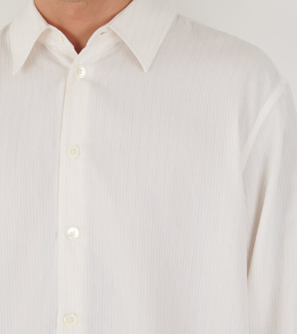 Our Legacy - Beyond Shirt Cream Stripe Ceremony Viscose