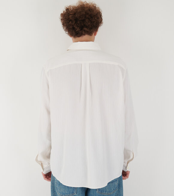 Our Legacy - Beyond Shirt Cream Stripe Ceremony Viscose