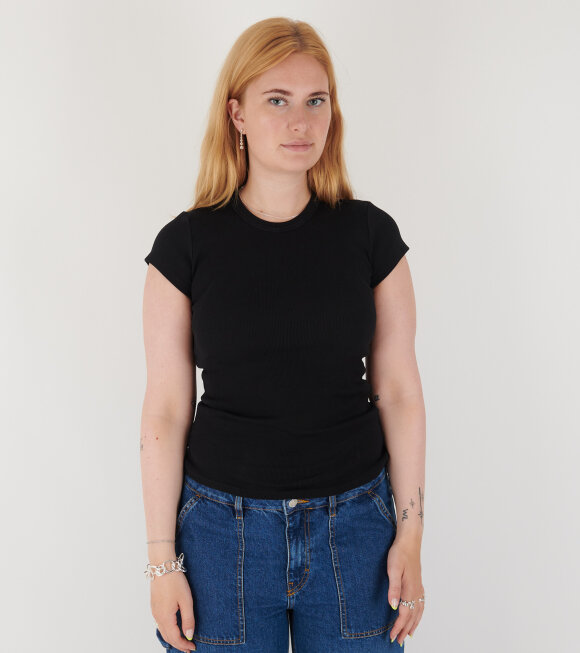 Jeanerica - Valeria Rib Tee Black