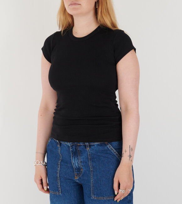 Jeanerica - Valeria Rib Tee Black