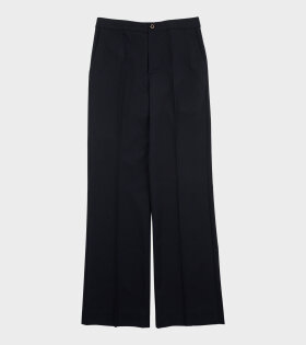 Wool Blend Trousers Blue