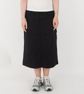 W Double Knee Skirt Black