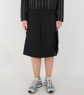 Claps Skirt Maitre D Black Wool