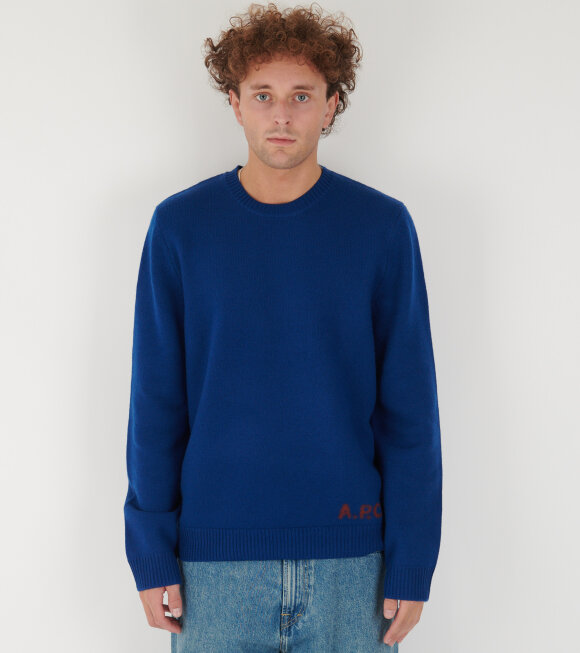 A.P.C - Edward Pullover Blue Fonce