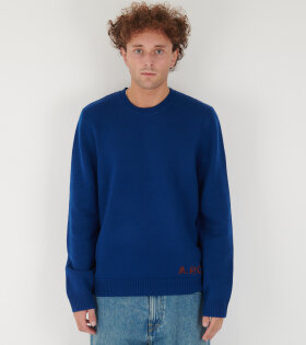 Edward Pullover Blue Fonce