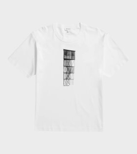 Holger Tower Print T-shirt White