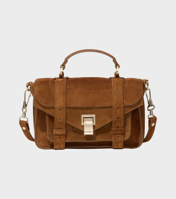 Proenza Schouler - Soft Suede PS1 Tiny Bag Saddle