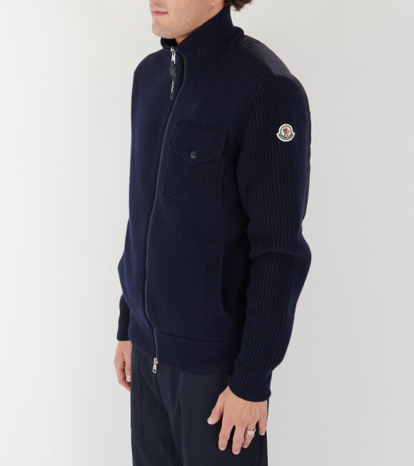 Moncler - Cardigan Tricot Navy