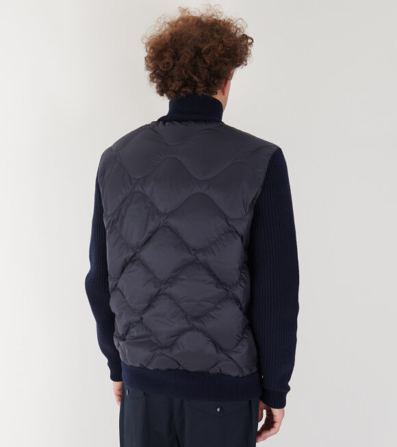 Moncler - Cardigan Tricot Navy