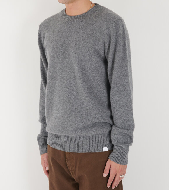 Norse Projects - Standard Merino Lambswool Sweater Grey Melange