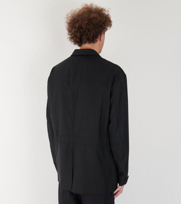 Comme des Garcons Homme - Belted Wool Blazer Black