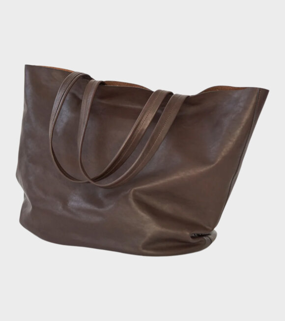 AF Agger - Full Grain Leather Tote Bag Brown