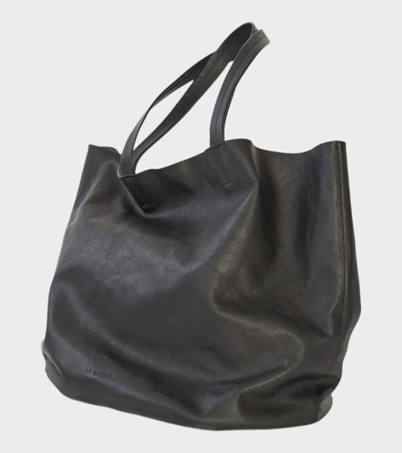 AF Agger - Full Grain Leather Tote Bag Black