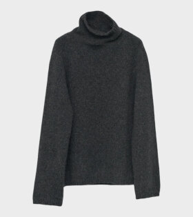 Brushed Knit Jumper Charcoal