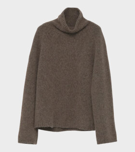 Brushed Knit Jumper Brown