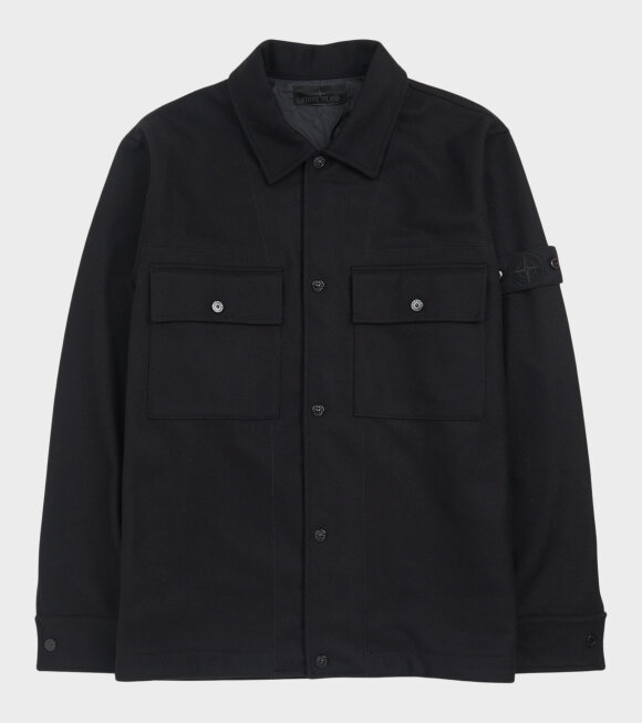 Stone Island - Ghost Wool Overshirt Black