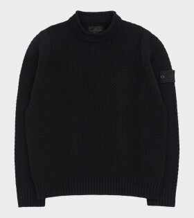 Ghost Chunky Fisherman Wool Knit Black