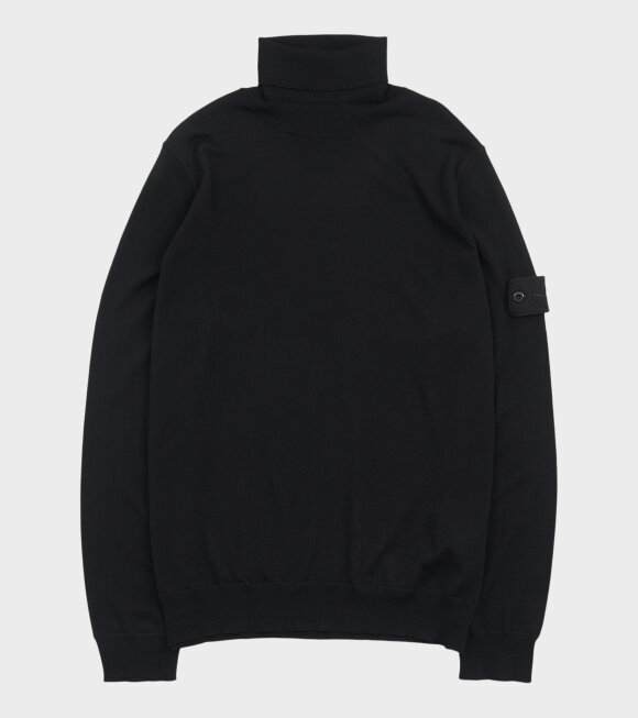 Stone Island - Ghost Wool Turtleneck Black