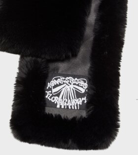 Furry Scarf Black