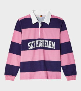 Rugby Polo Pink Stripe