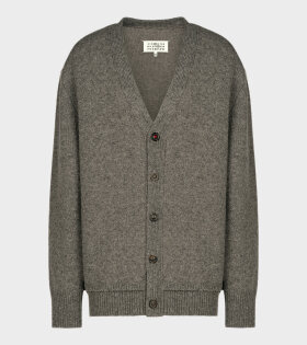 Elbow Patch Cardigan Grey